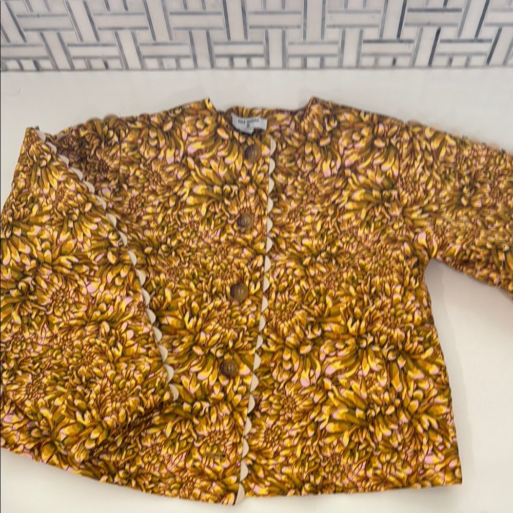 Kika Vargas for Target Quilted Floral Patterned Jacket